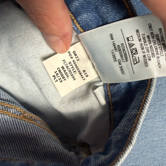 Favorite Daughter Valentina Super High Rise Straight Jean 32x28 #FC78CR5994 - Picture 7 of 14